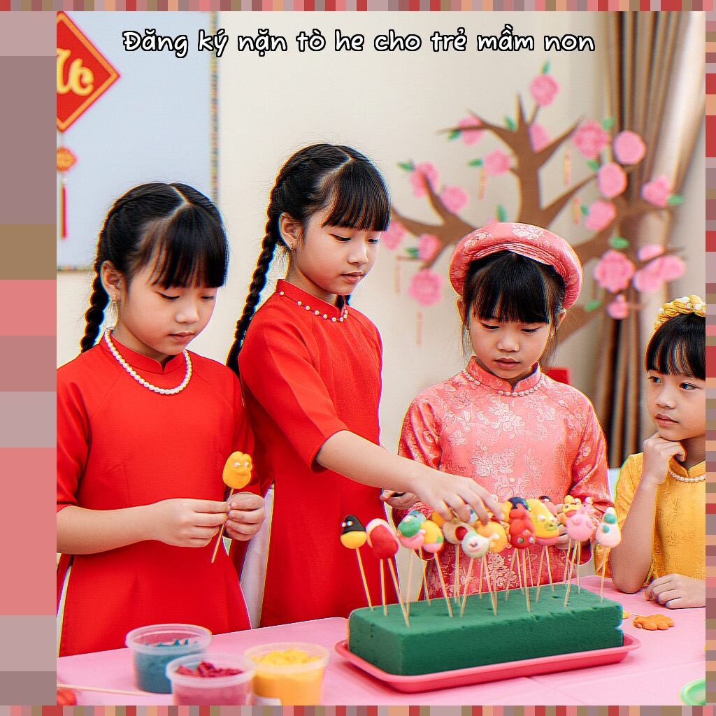 Đăng ký nặn tò he cho trẻ mầm non