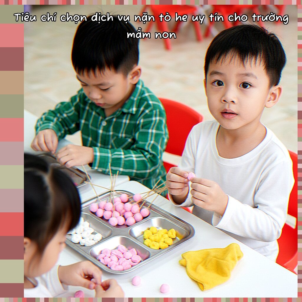Tiêu chí chọn dịch vụ nặn tò he uy tín cho trường mầm non