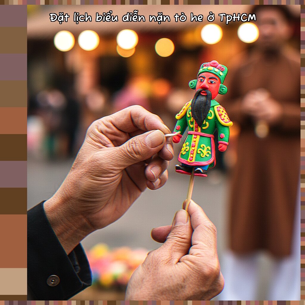 Đặt lịch biểu diễn nặn tò he ở TpHCM