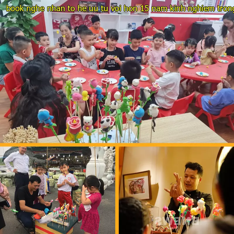 Book nghệ nhân tò he ưu tú với hơn 15 năm kinh nghiệm trong nghề